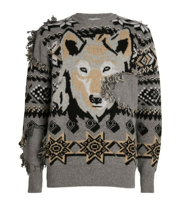 Etro, Wool Wolf Sweater