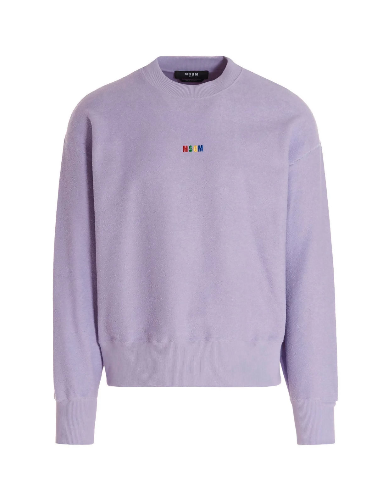 Msgm, Cotton Micro Logo Sweatshirt