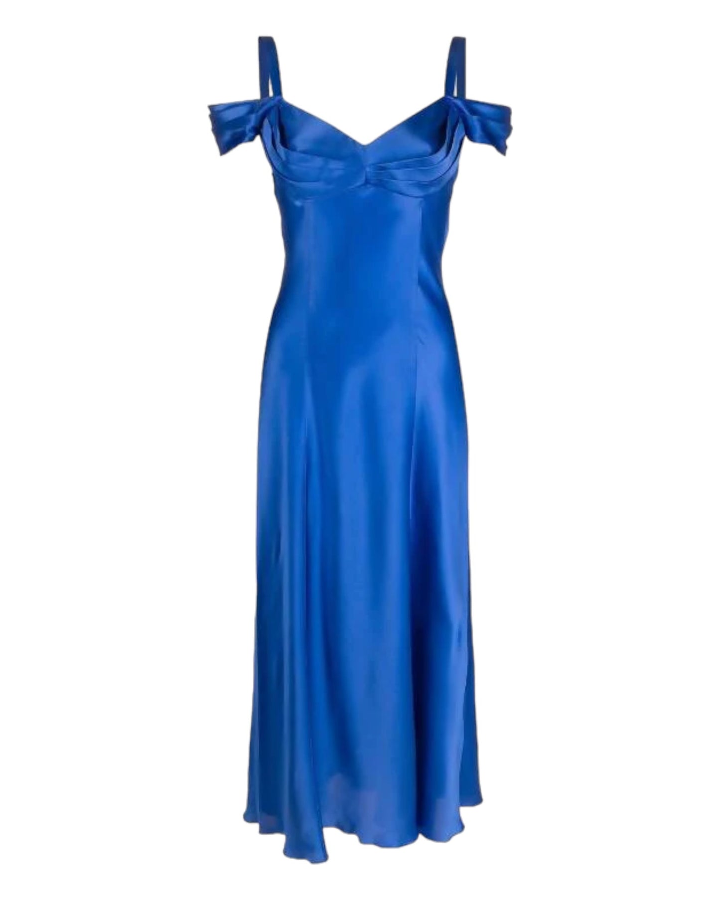 Alberta Ferretti, Off-the-Shoulder Satin Dress