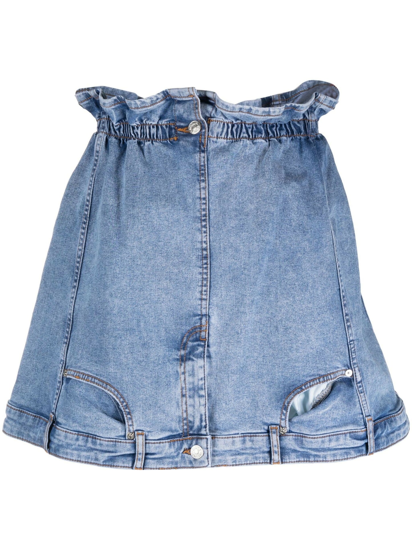 Moschino Jeans, Stretch Denim Mini Full Skirt