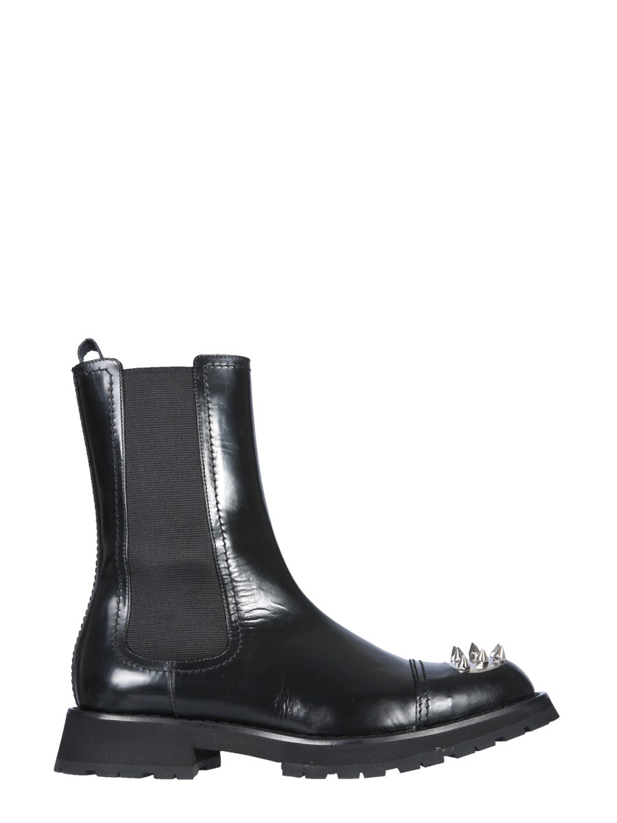 Alexander McQueen, Studded Toe Chelsea Boots