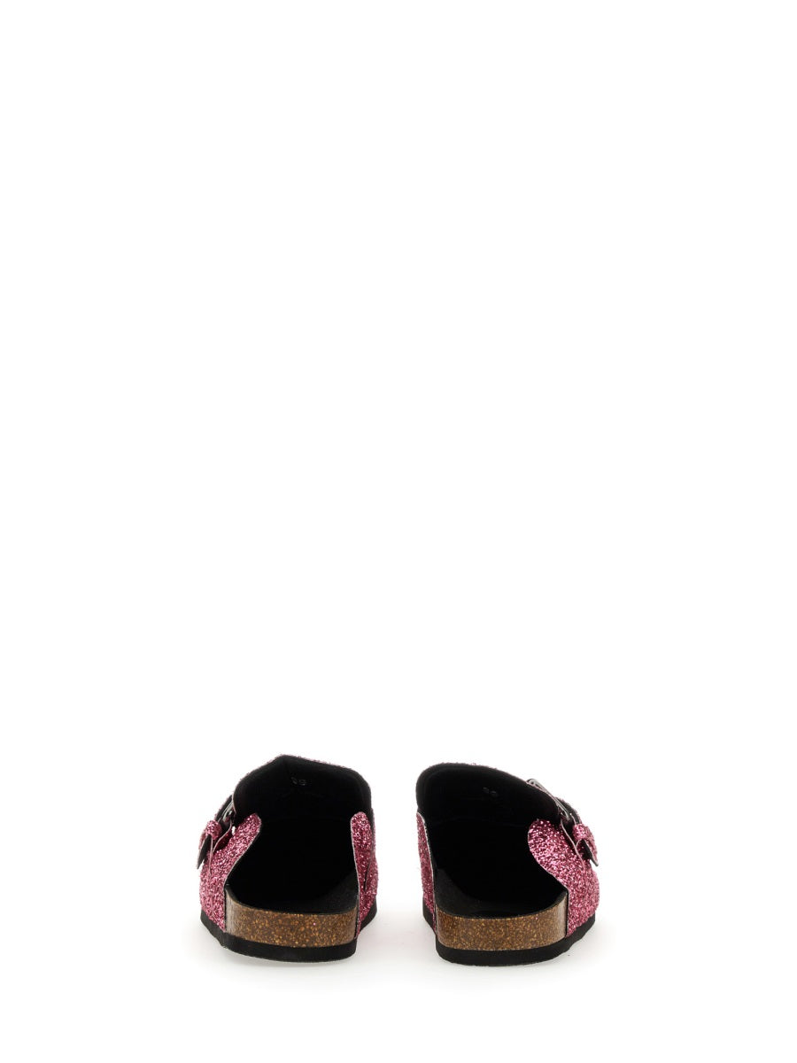 Philosophy Di Lorenzo Serafini, Glitter Buckle Detail Slippers