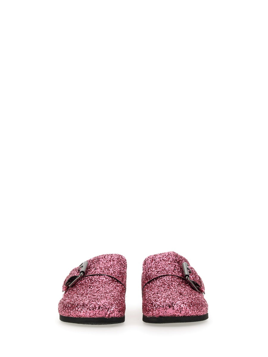 Philosophy Di Lorenzo Serafini, Glitter Buckle Detail Slippers