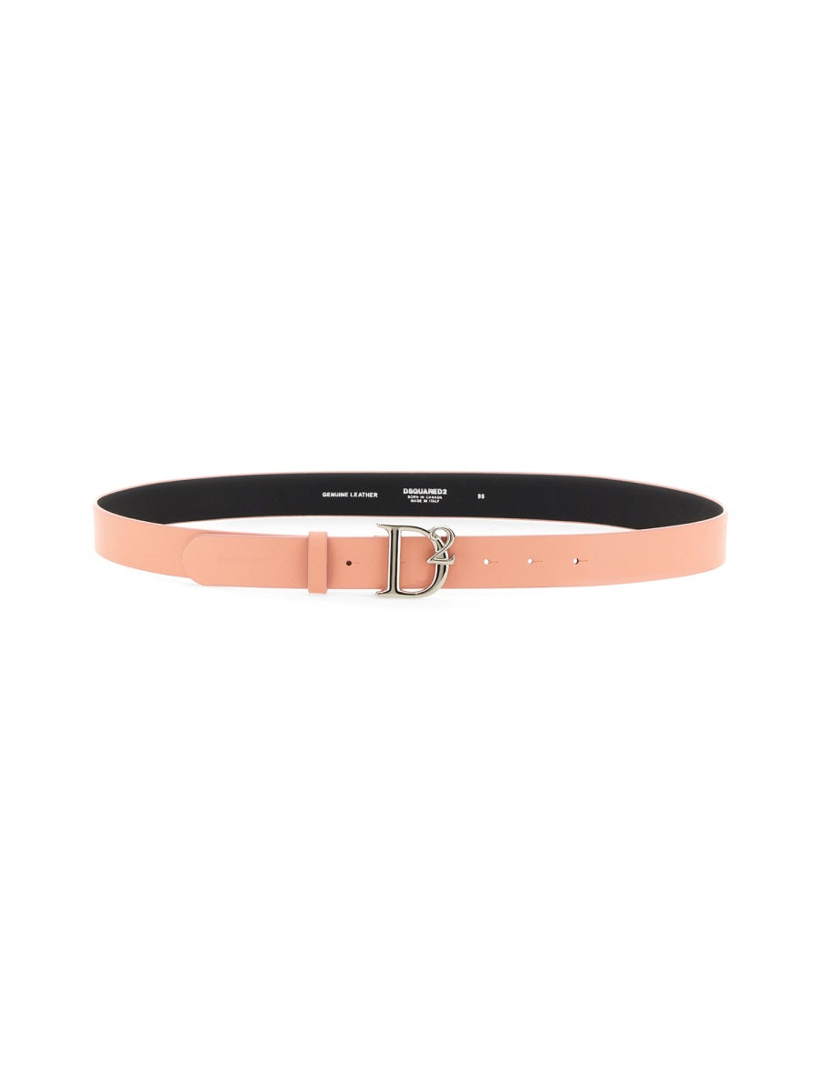 Dsquared2, Leather Belt with Logo