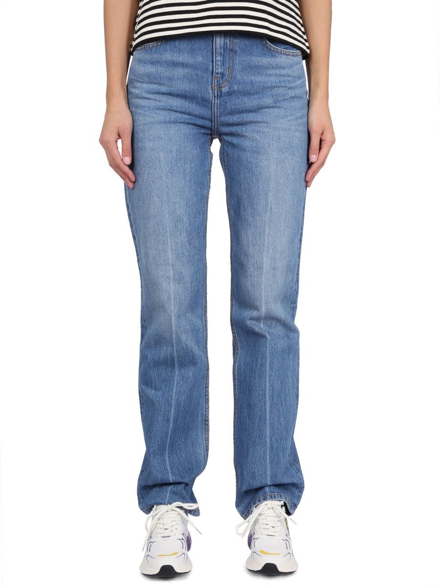 MEDIUM WAIST SLIM JEANS