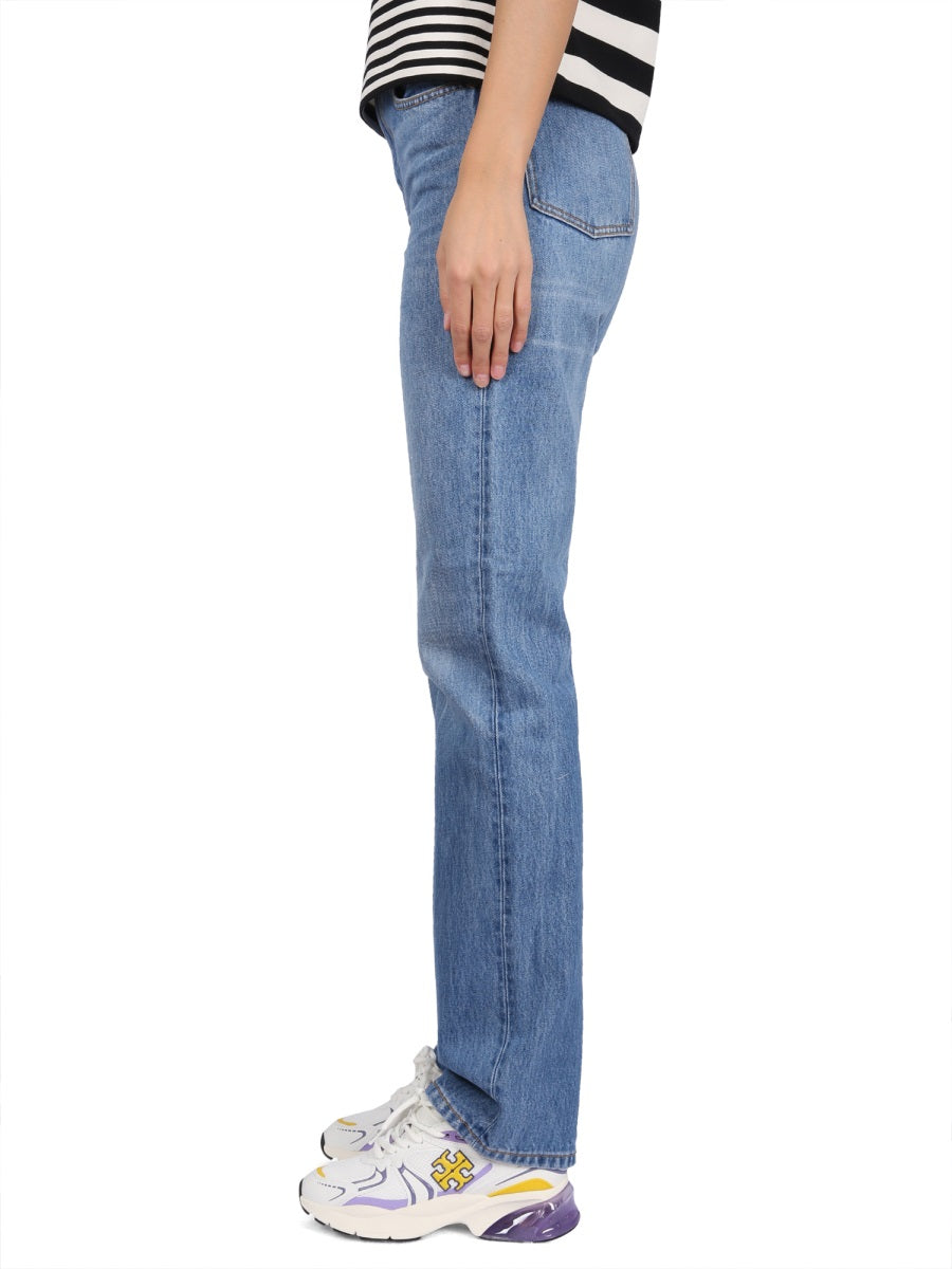 MEDIUM WAIST SLIM JEANS