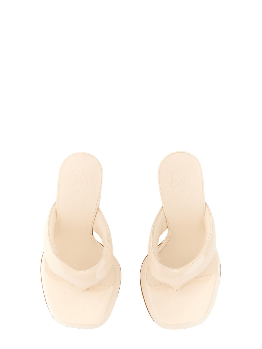 Gia Borghini, Gia 17 Patent Platform Sandals