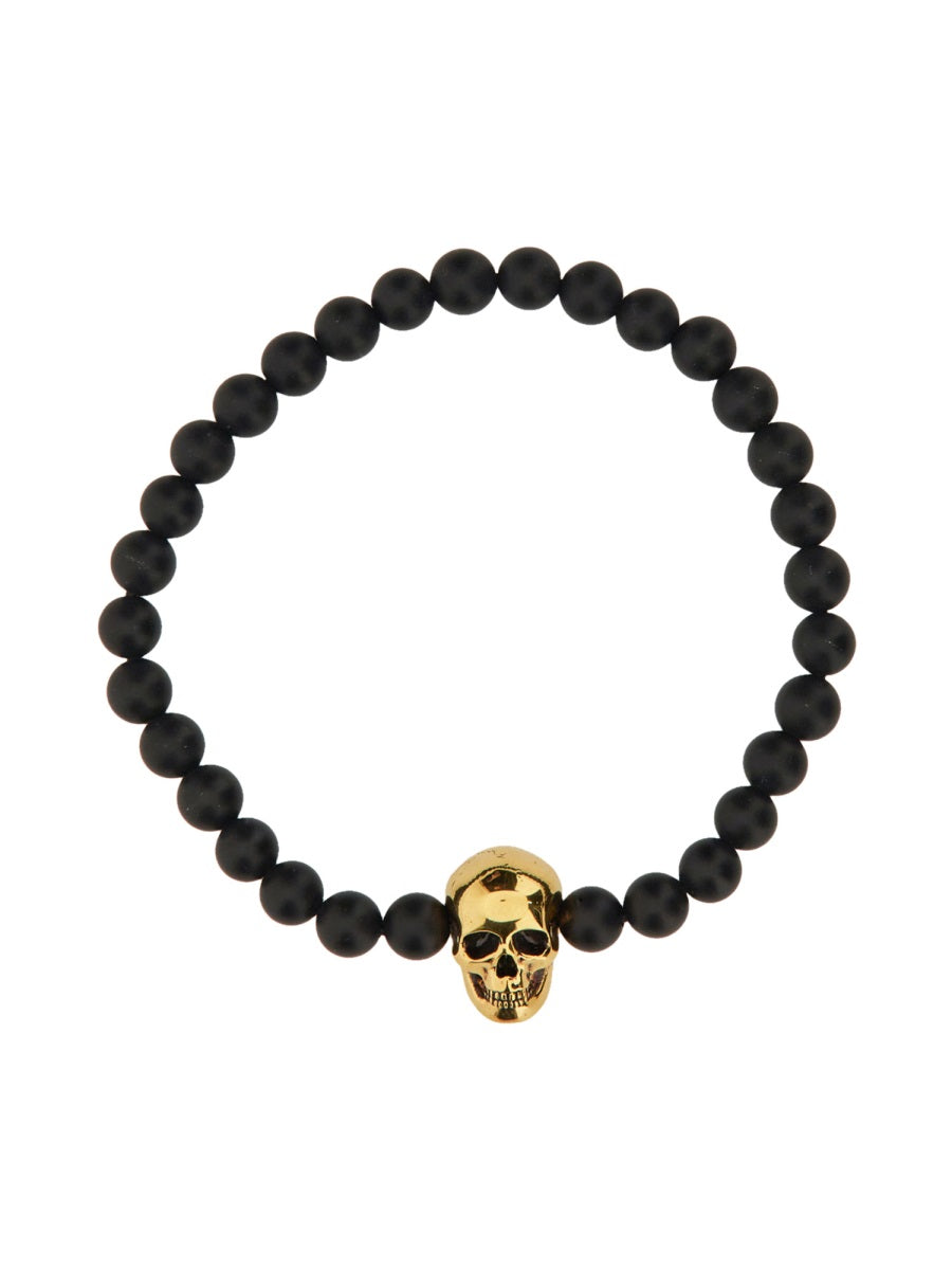 Alexander Mcqueen, Skull-Charm Bead Chain Bracelet