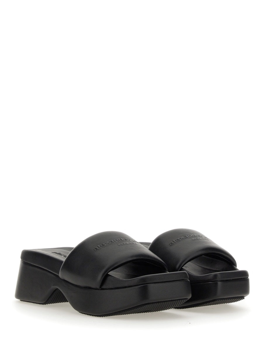 Alexander Wang, Float Logo-Debossed Platform Sandals