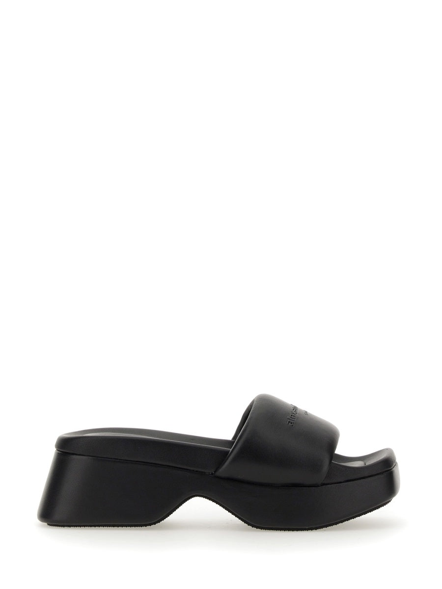 Alexander Wang, Float Logo-Debossed Platform Sandals