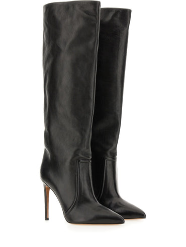 Paris Texas, Knee-Length High Stiletto Heel Leather Boots