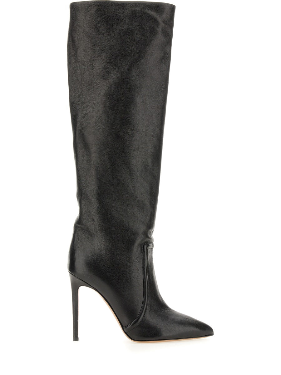 Paris Texas, Knee-Length High Stiletto Heel Leather Boots