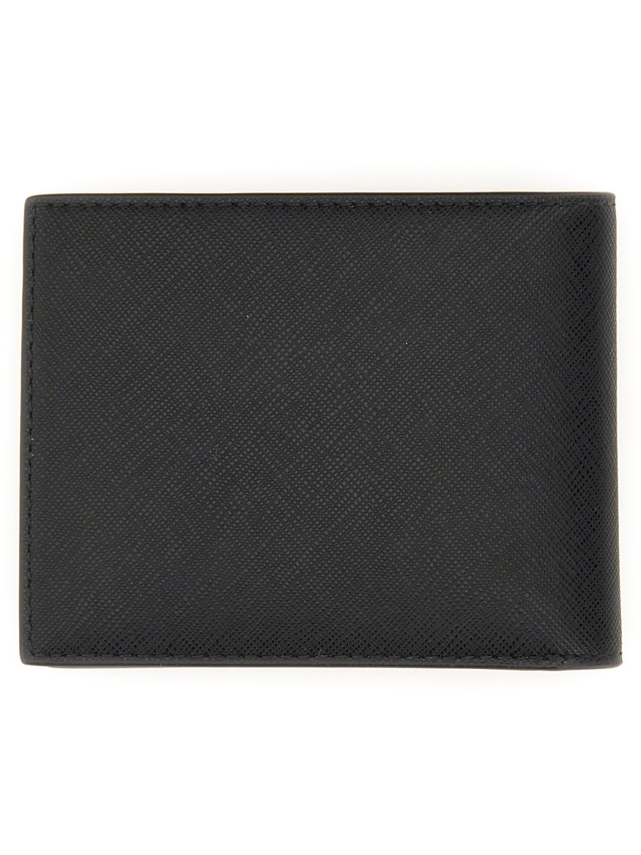 Bally, Bevye Logo Plaque Bi-Fold Wallet