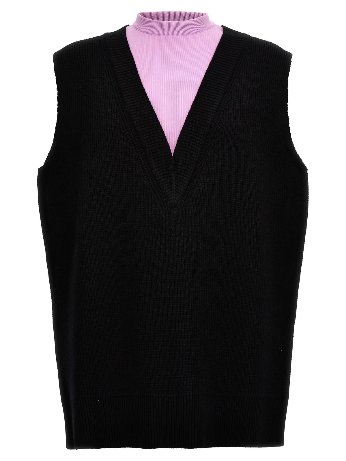 Jil Sander, Two-Toned Sleeveless Knit Vest