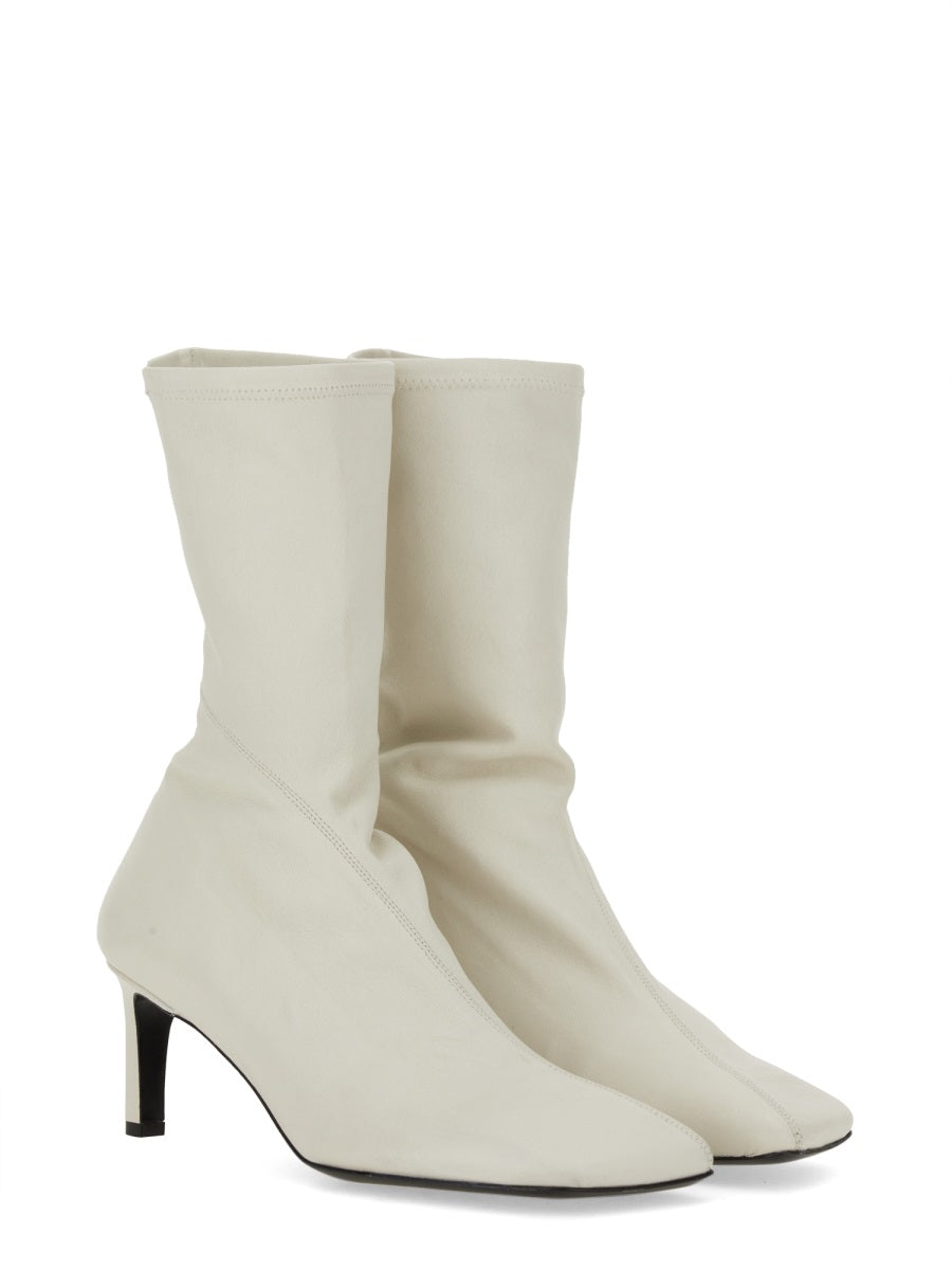 Jil Sander, Leather Boot In White