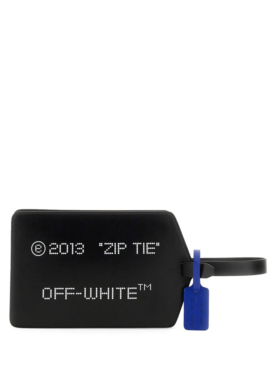 Off-White, Leather Clutch Bag