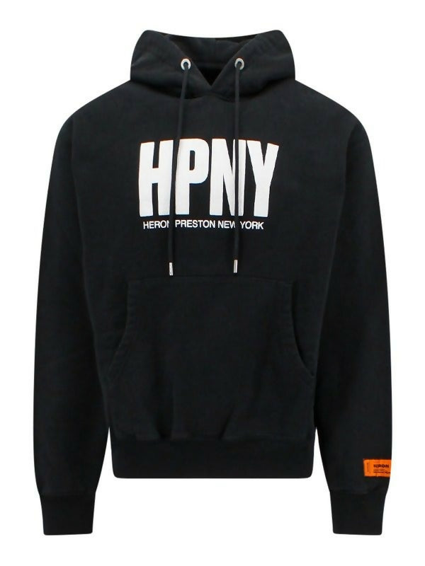 Heron Preston, Logo-Print Hooded Jumper