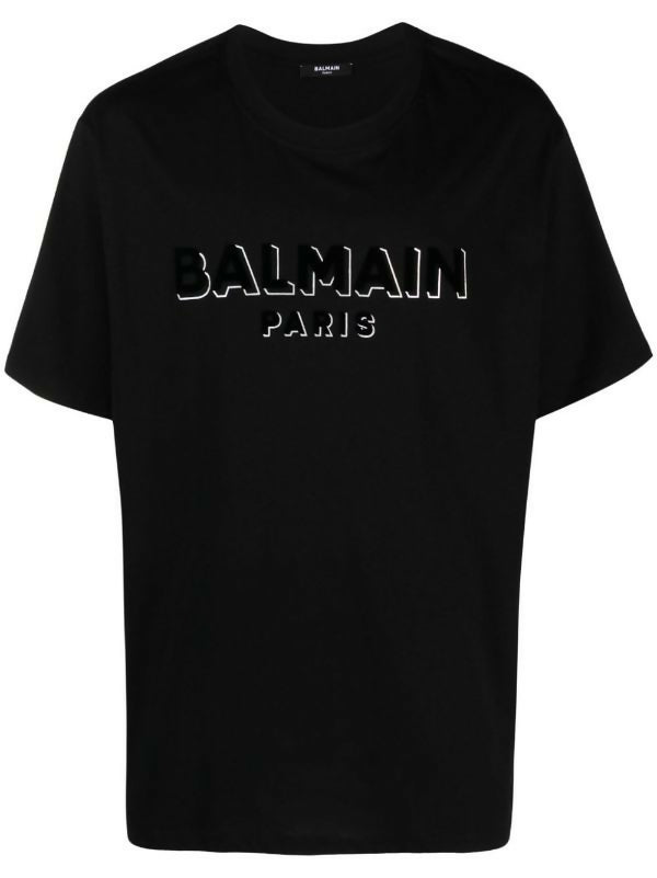 Balmain, Cotton Metallic Logo T-shirt