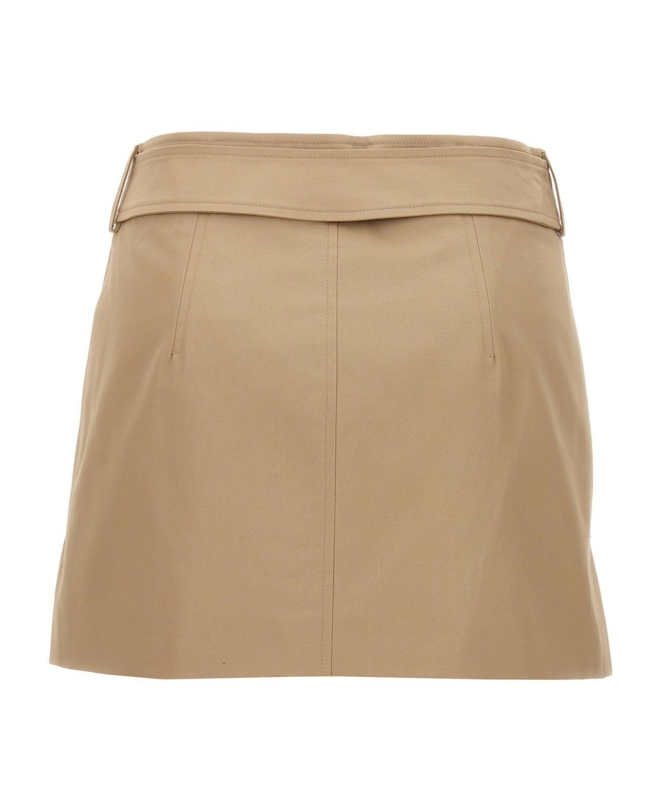 Burberry, Belted-Waist Mini Skirt