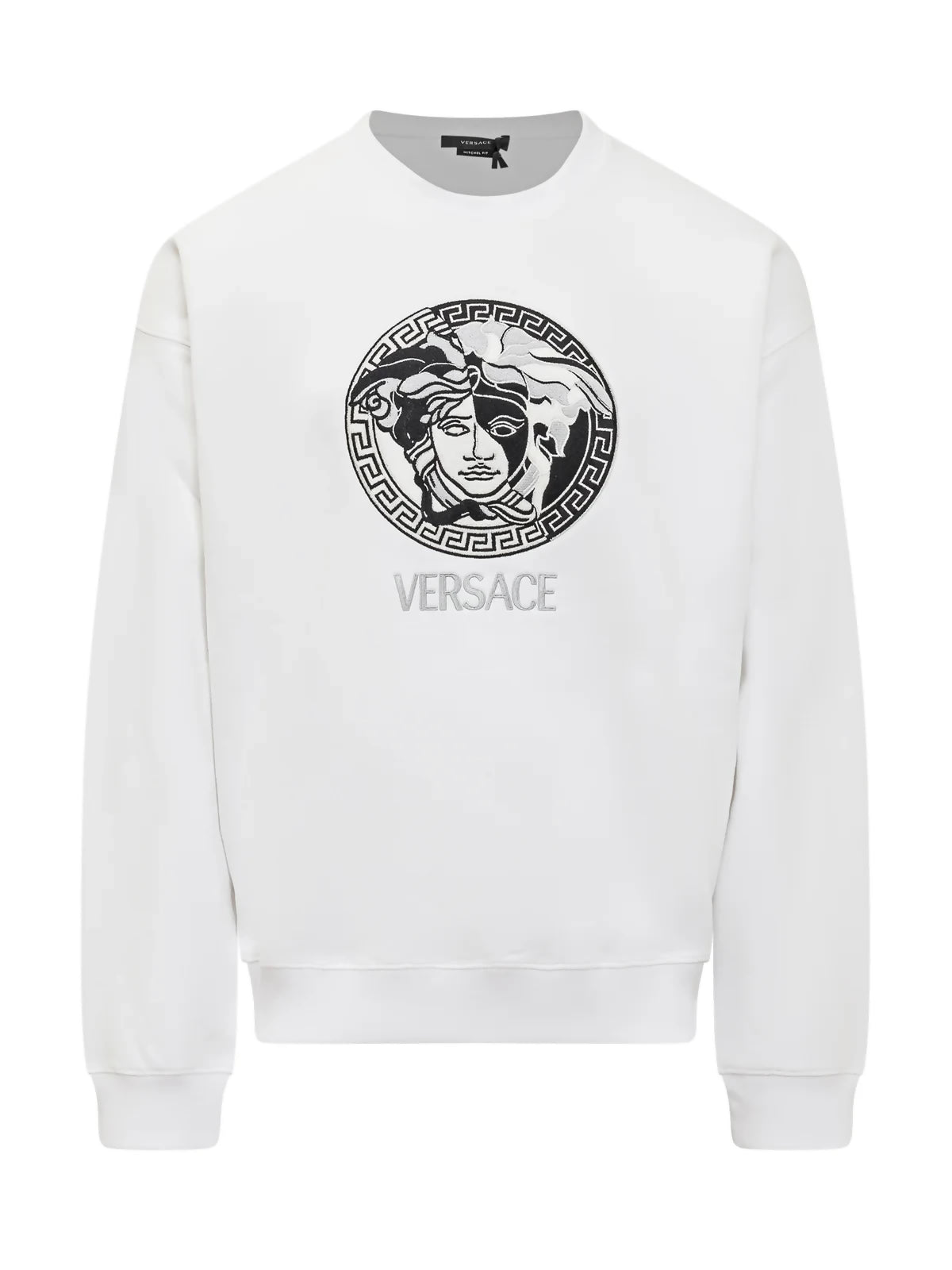 Versace, Medusa Logo Embroidered Crewneck Sweatshirt