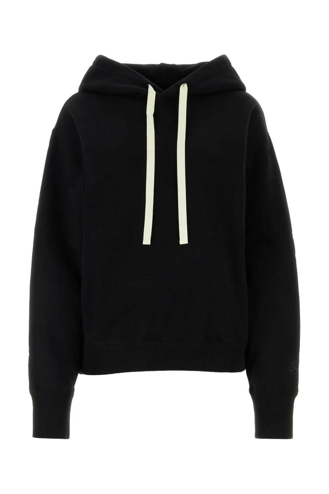 Jil Sander, Logo Embroidered Drawstring Hoodie