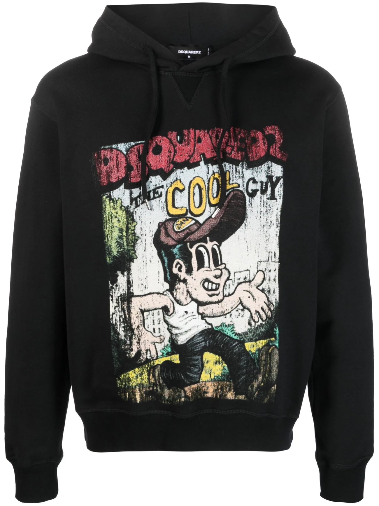 Dsquared2, Graffiti-Print Cotton Hoodie