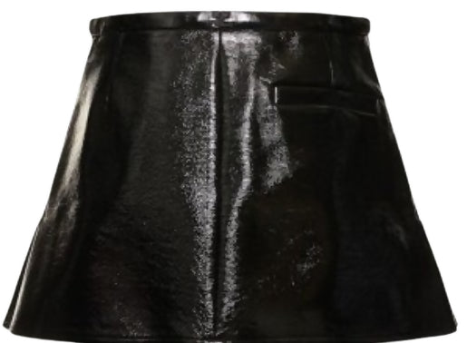 Courrèges, Double Slit Vinyl Mini Skirt