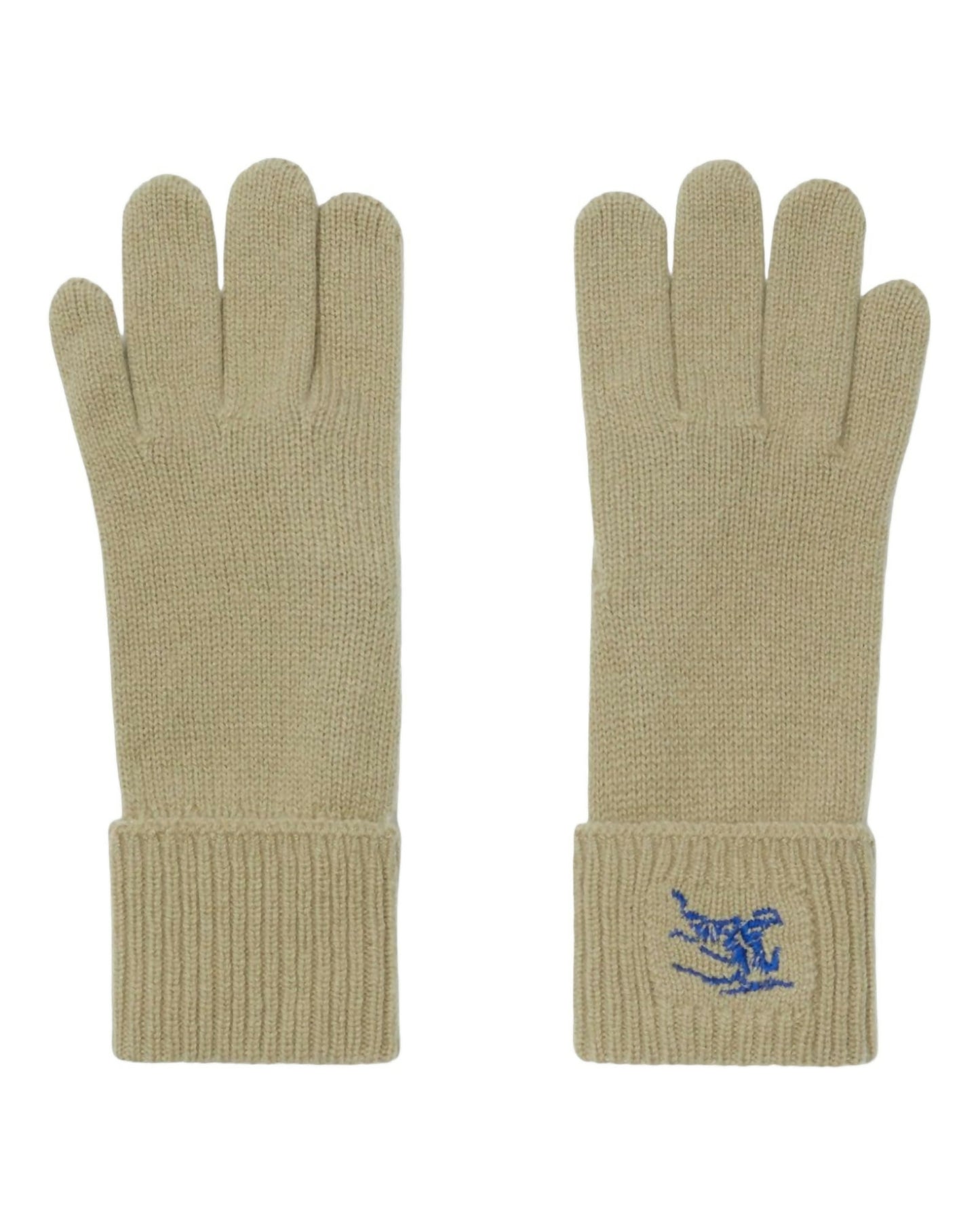 Burberry, Equestrian Knight Logo Embroidered Full-Finger Gloves