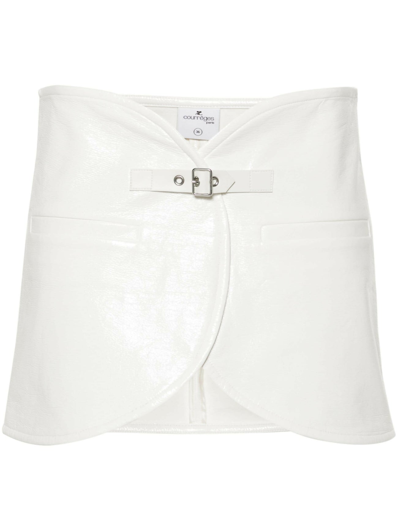 Courreges, Ellipse Vinyl Miniskirt