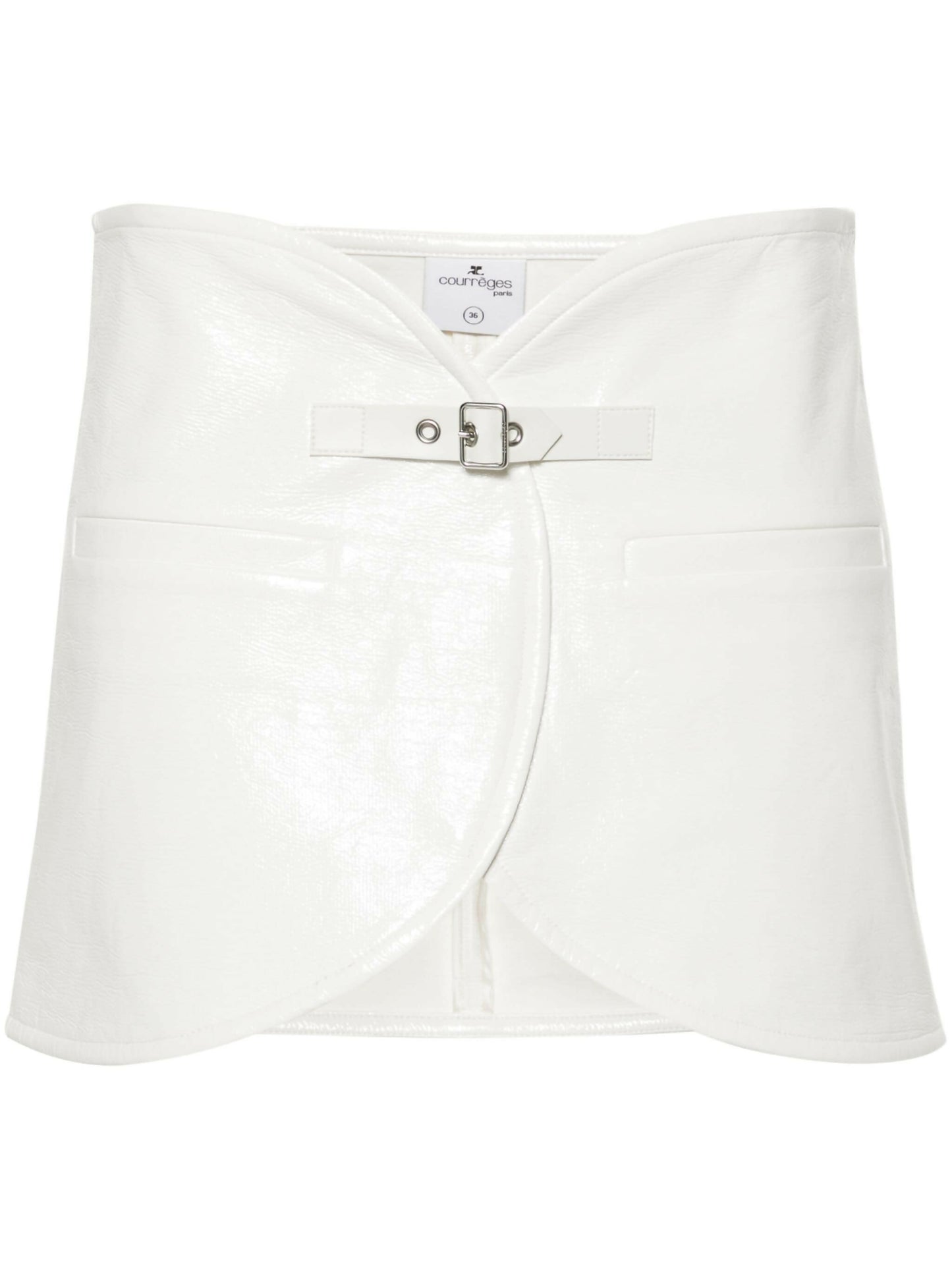 Courreges, Ellipse Vinyl Miniskirt