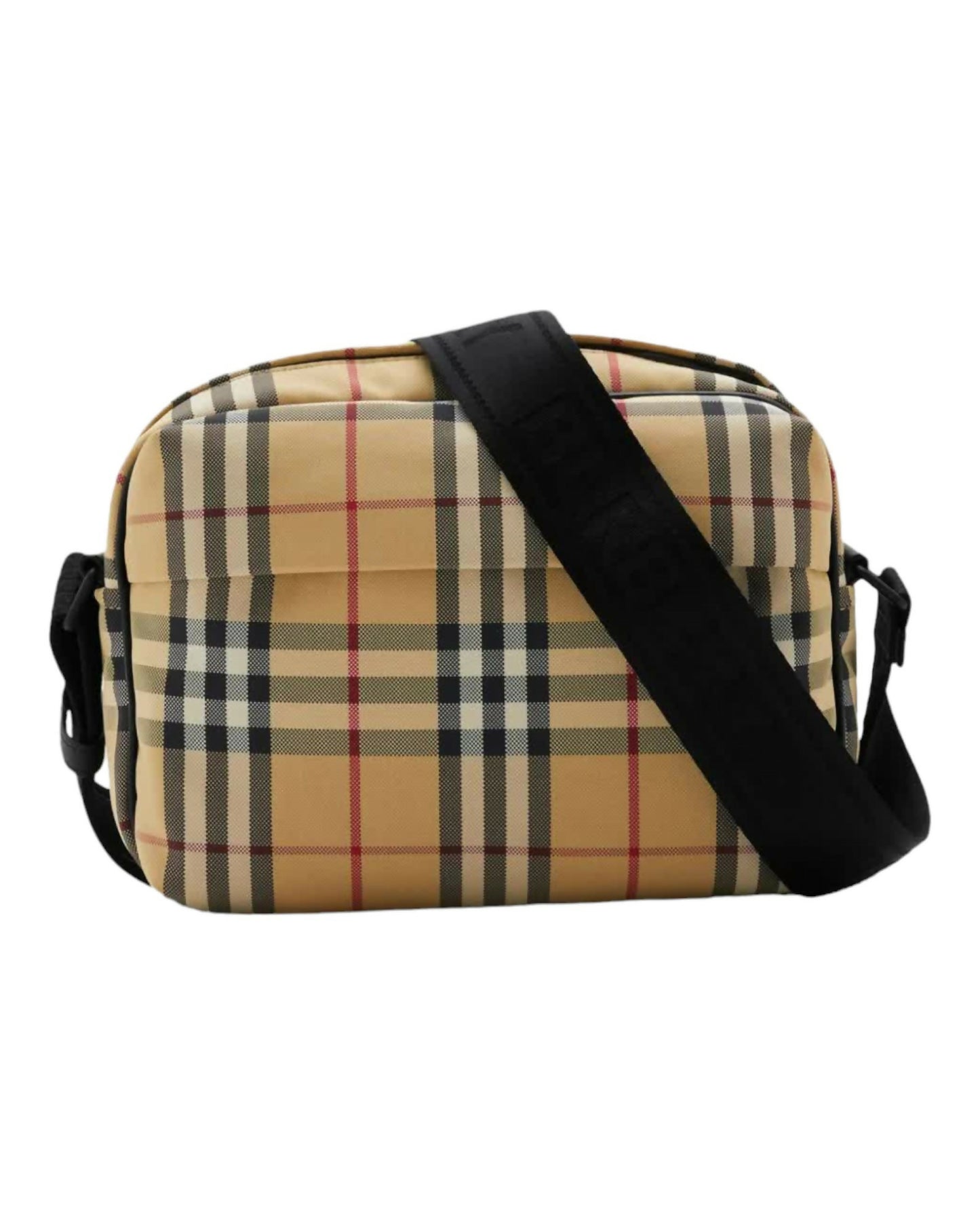 Burberry, Checked Zip-Up Messenger Bag