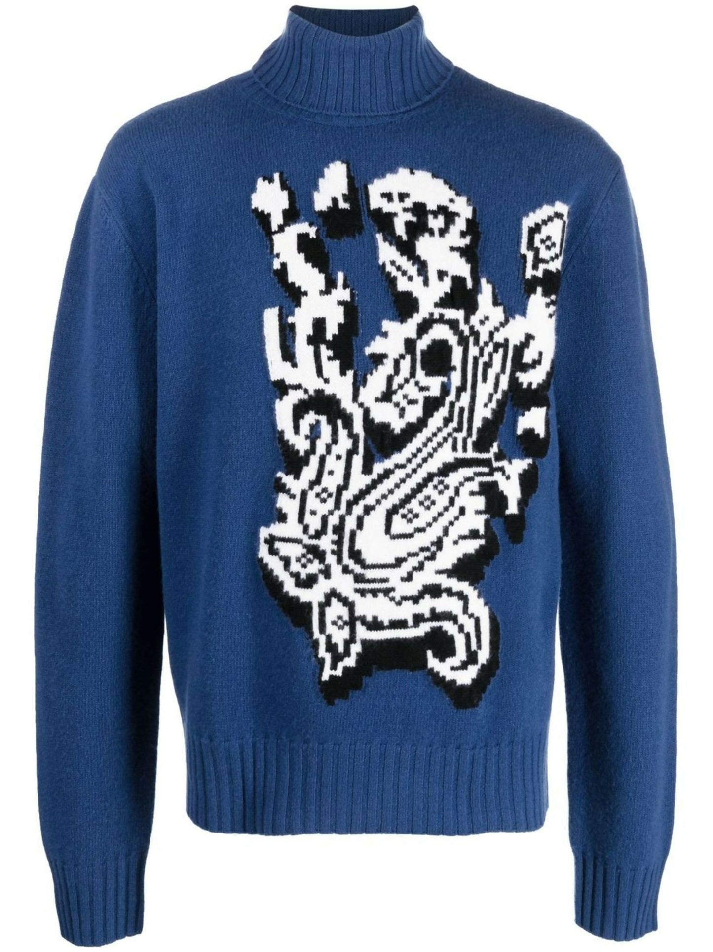 Etro, Inlaid Jacquard Turtleneck Sweater