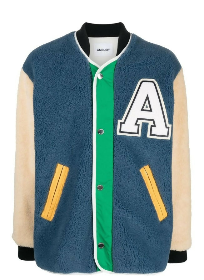 Ambush, Logo-Patch Fleece Liner Varsity Jacket