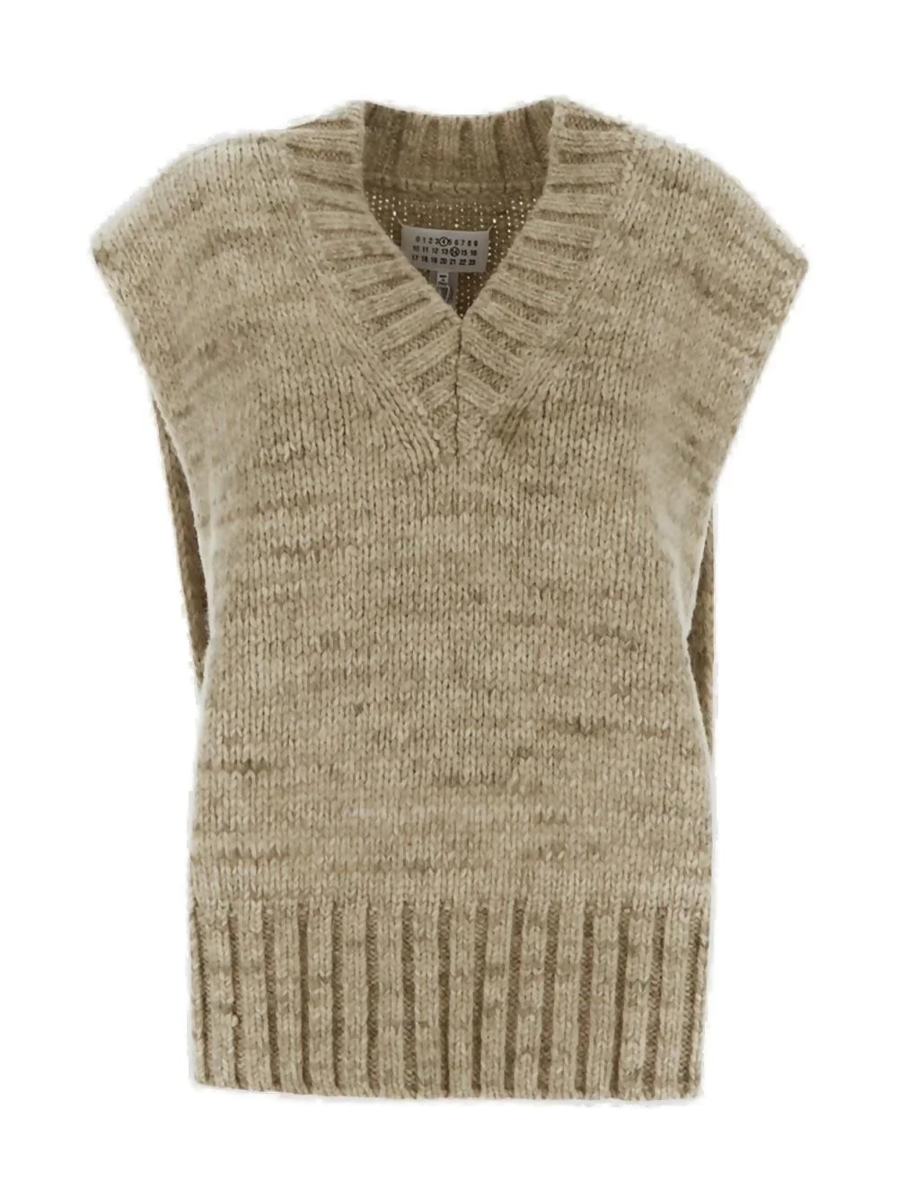 Maison Margiela, V-Neck Ribbed Knitted Vest