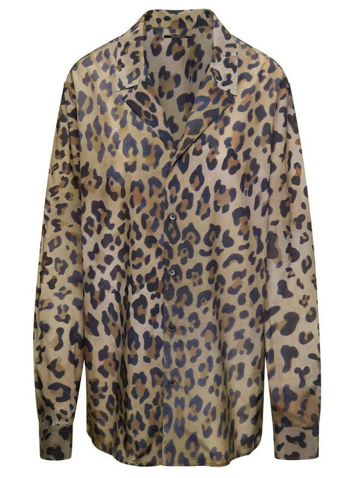 Balmain, Leopard Printed Pyjama Shirt
