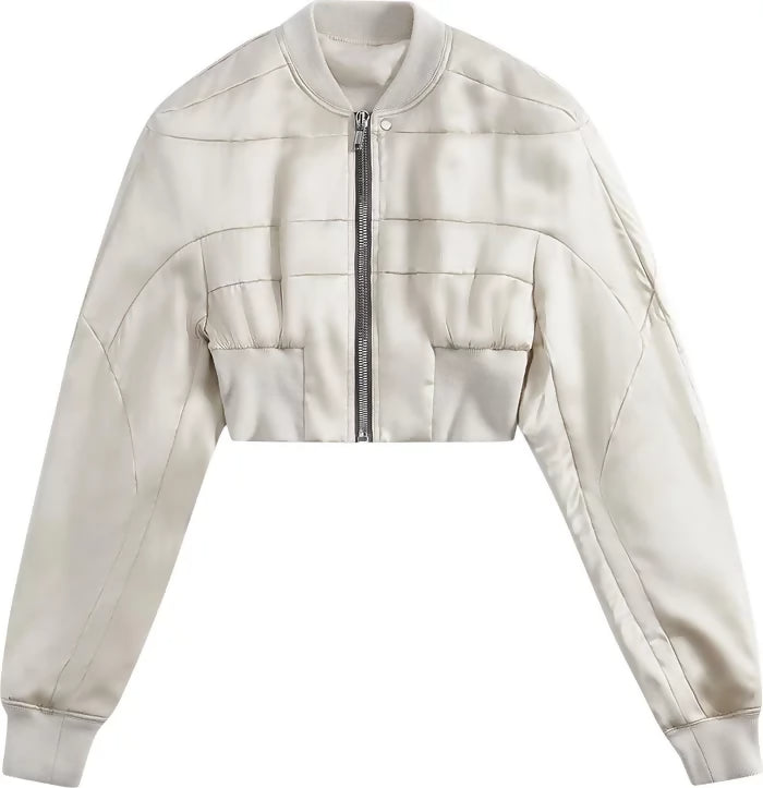 Rick Owens, Padded Zip-Up Cropped Bomber Jacket