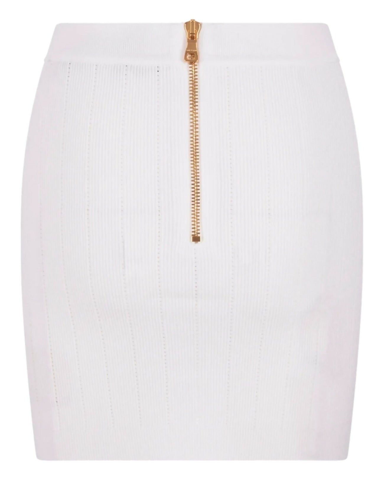 Balmain, Ribbed-Knit Mini Skirt