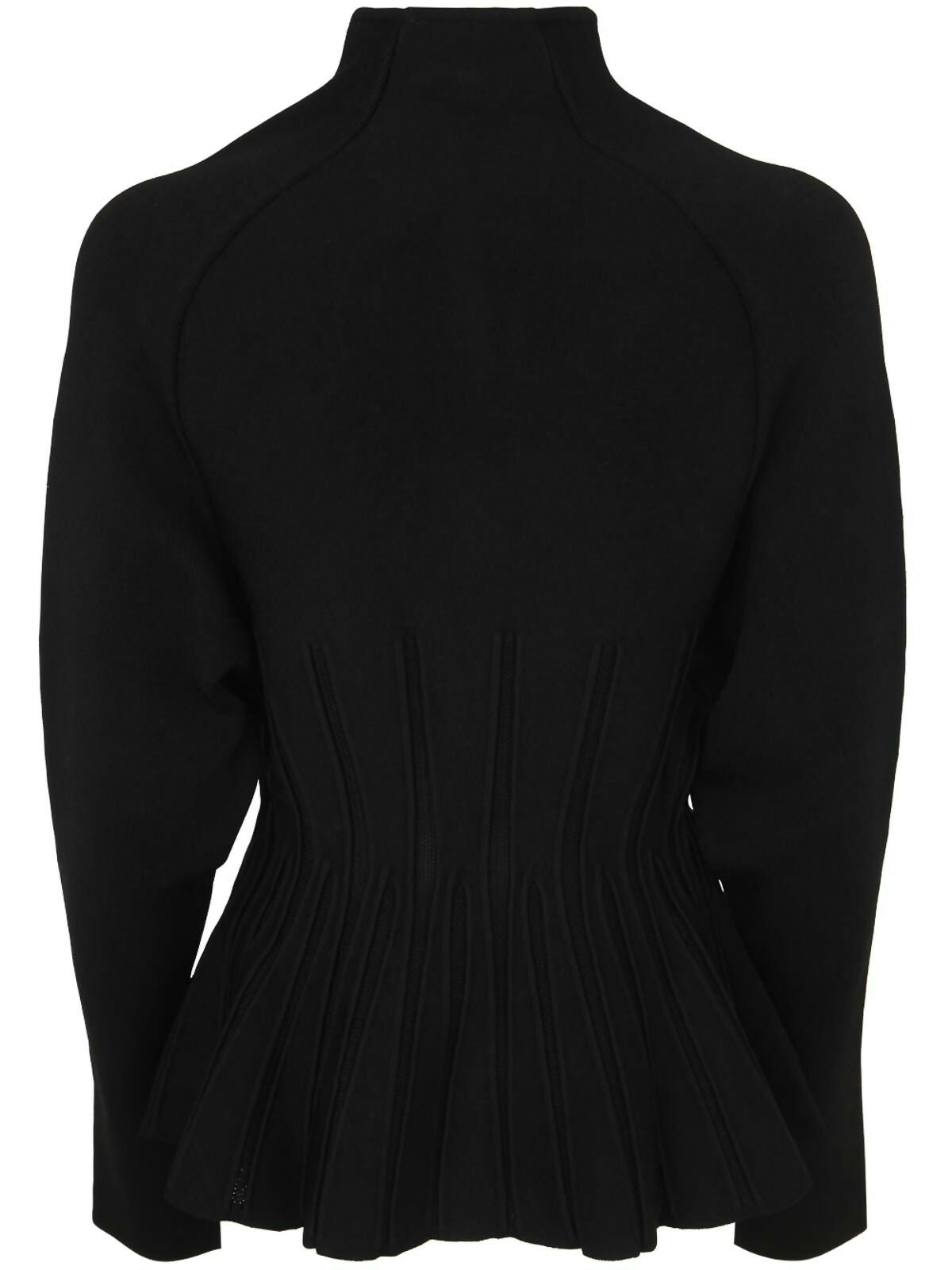 Balmain, Buttoned Ribbed Knit Basque Cardigan