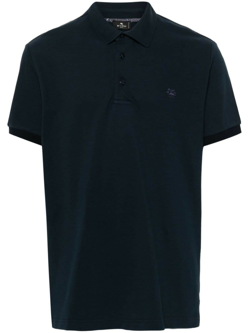 Etro, Polo Shirt with Pegasus Logo