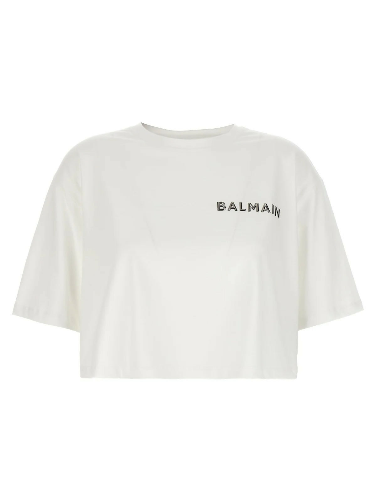 Balmain, Logo Embellished Crewneck T-Shirt