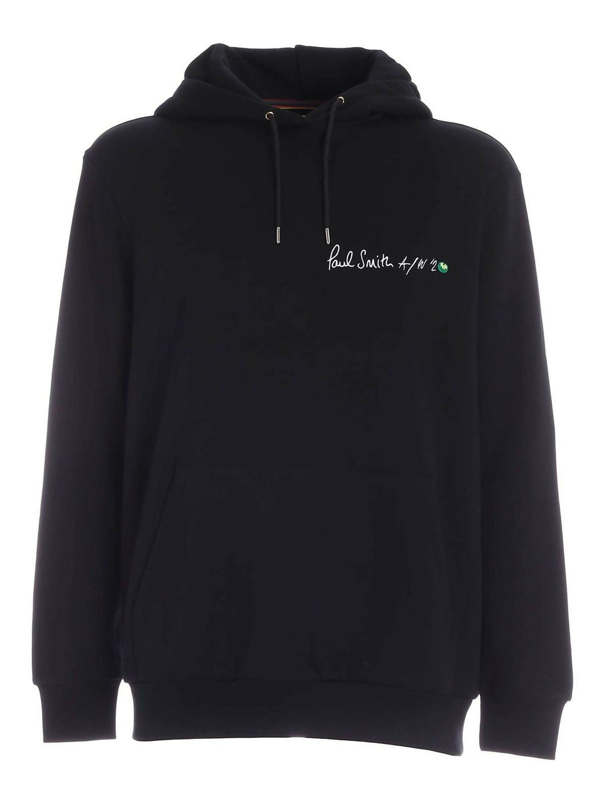 Paul Smith, Logo Embroidered Drawstring Hoodie