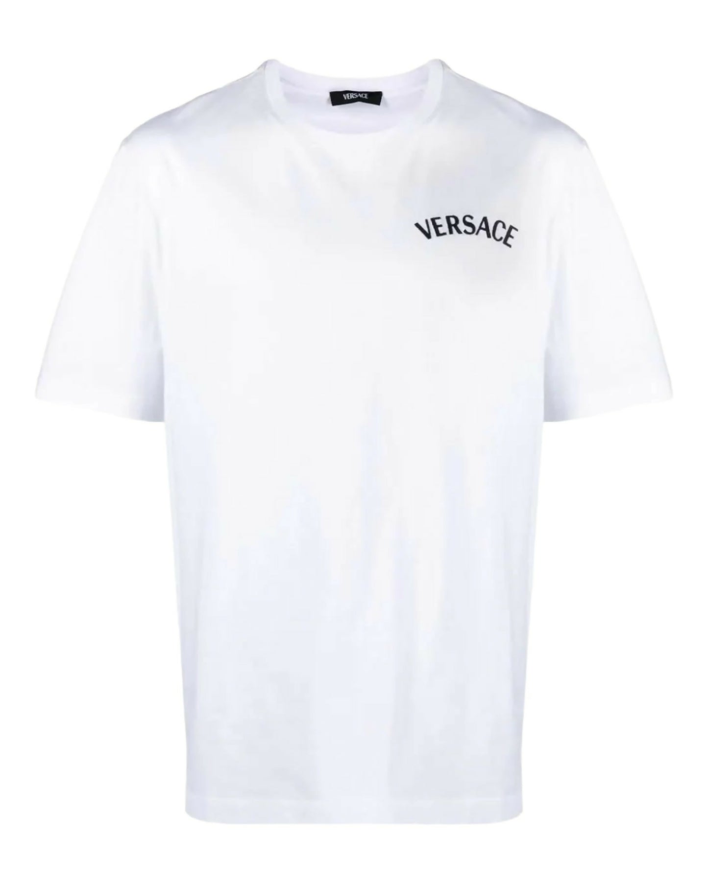 Versace, Milano Stamp Embroidered Pure-Cotton T-Shirt