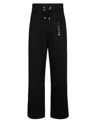 Balmain, Black Sweatpants with Logo