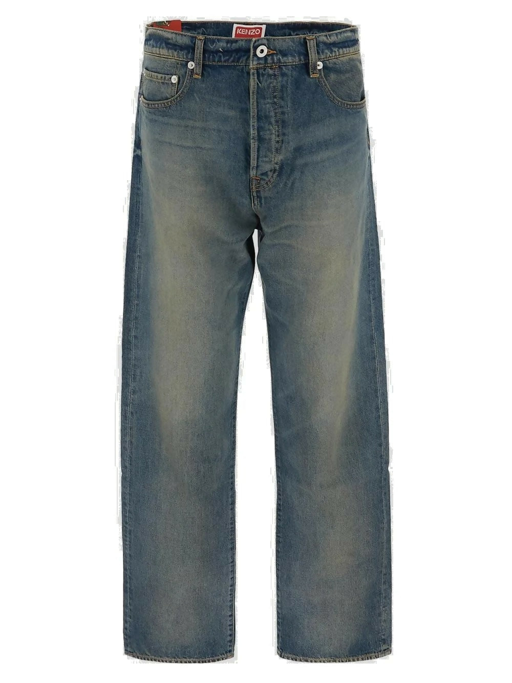 Kenzo, Straight Fit Cotton Denim Jeans