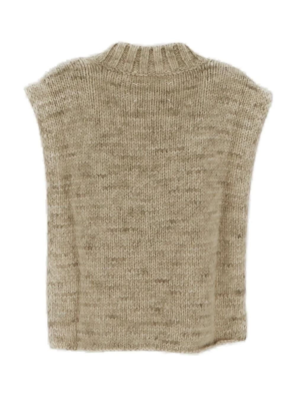 Maison Margiela, V-Neck Ribbed Knitted Vest