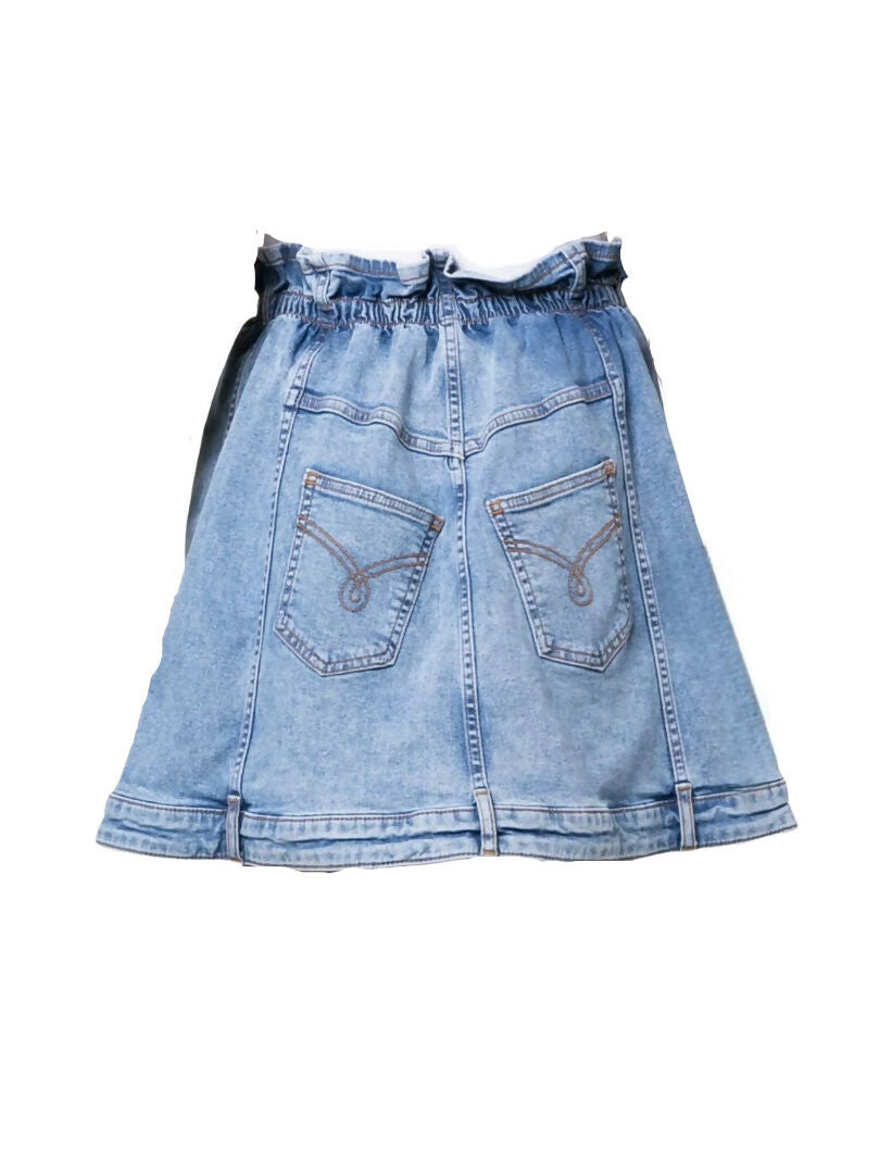 Moschino Jeans, Stretch Denim Mini Full Skirt