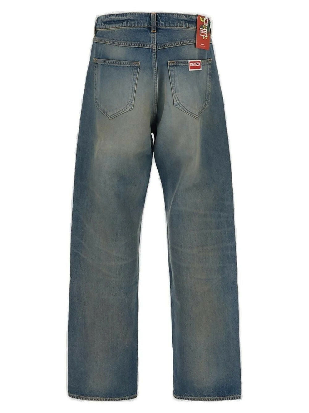 Kenzo, Straight Fit Cotton Denim Jeans