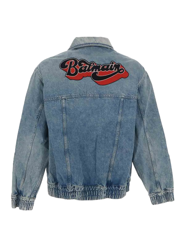 Balmain, 70's Logo Cotton Denim Jacket