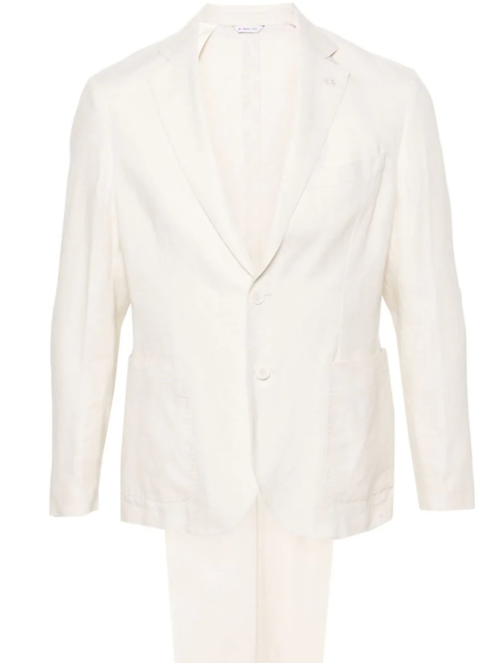 Lardini, Single-Breasted Linen Suit