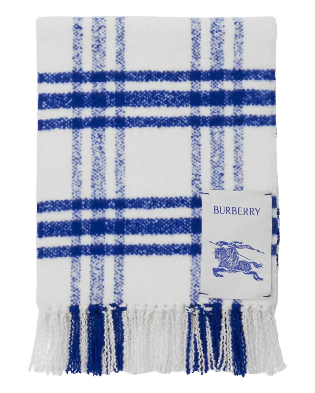 Burberry, Logo-Patch Checked Wool Scarf